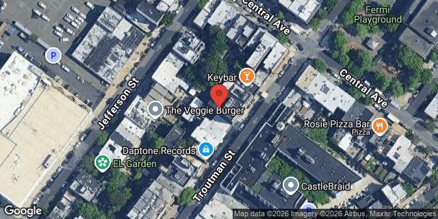Aerial map of 127 TROUTMAN STREET, Brooklyn