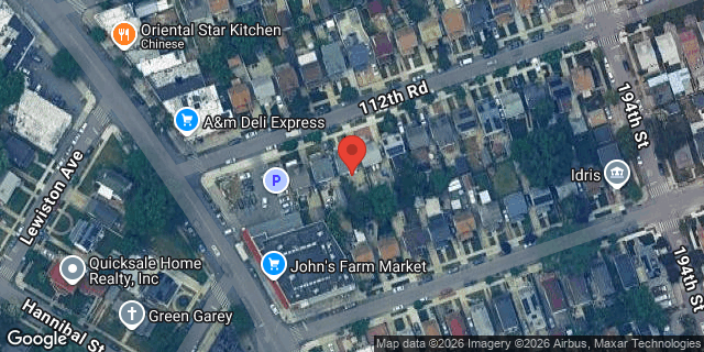 Aerial map of 191-24 112 ROAD, Queens