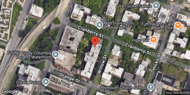 Aerial map of 97 COLUMBIA HEIGHTS, Brooklyn