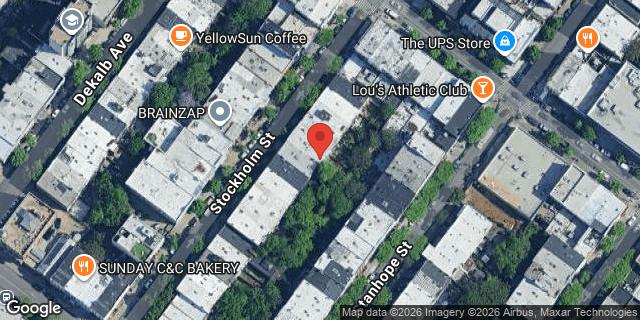 Aerial map of 192 STOCKHOLM STREET, Brooklyn