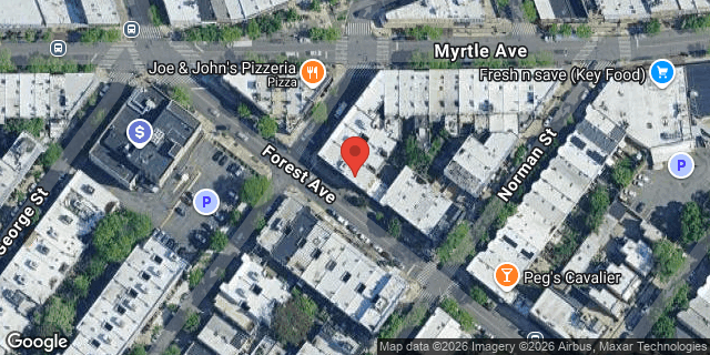 Aerial map of 72-03 FOREST AVENUE, Queens