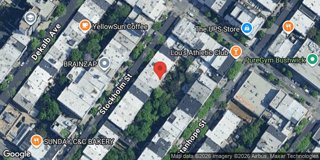 Aerial map of 194 STOCKHOLM STREET, Brooklyn