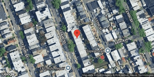Aerial map of 87-43 126 STREET, Queens