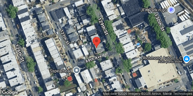 Aerial map of 87-48 129 STREET, Queens