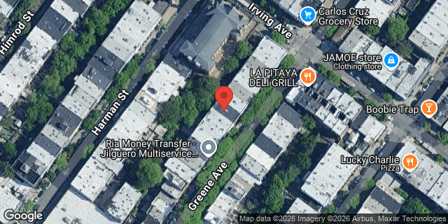 Aerial map of 1361 GREENE AVENUE, Brooklyn