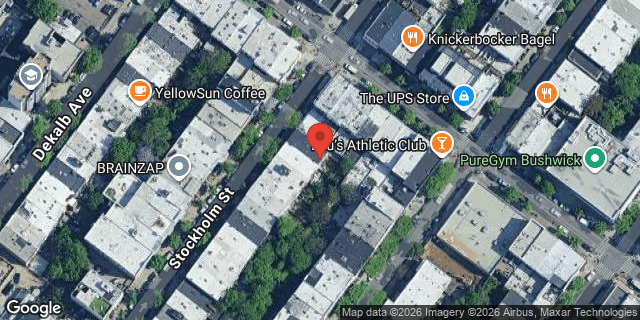 Aerial map of 200 STOCKHOLM STREET, Brooklyn