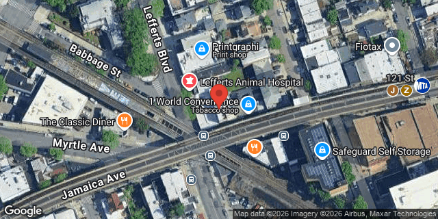 Aerial map of 119-05 JAMAICA AVENUE, Queens