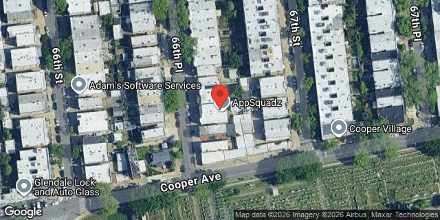 Aerial map of 72-39 66 PLACE, Queens