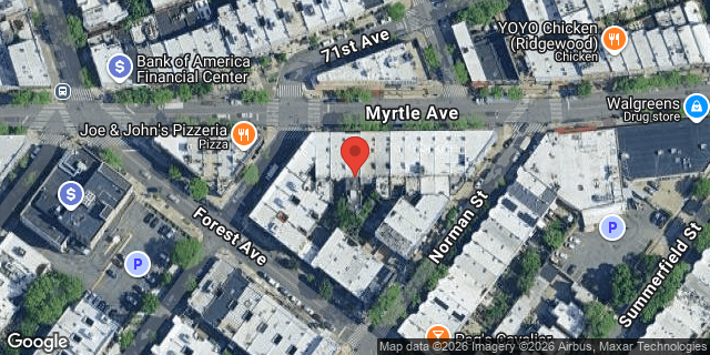 Aerial map of 59-24 MYRTLE AVENUE, Queens