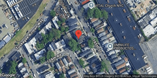 Aerial map of 104-32 165 STREET, Queens
