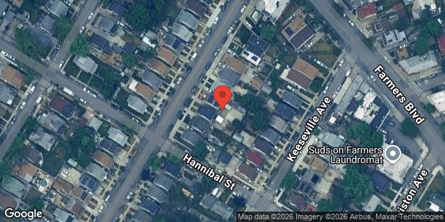 Aerial map of 189-12 MANGIN AVENUE, Queens