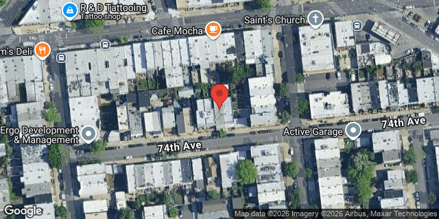 Aerial map of 64-07 74 AVENUE, Queens