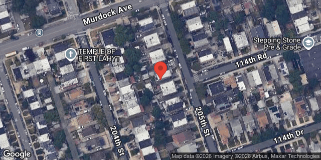 Aerial map of 114-20 205 STREET, Queens