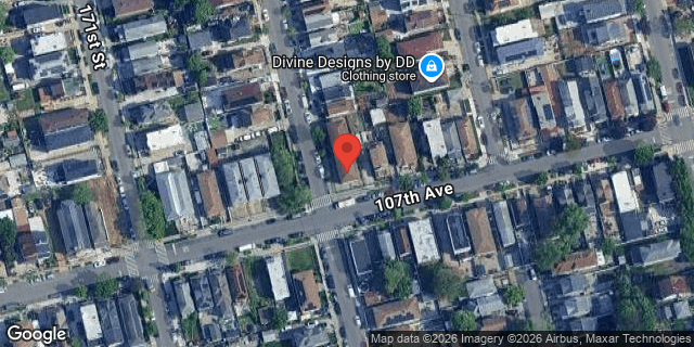 Aerial map of 105-57 171 PLACE, Queens