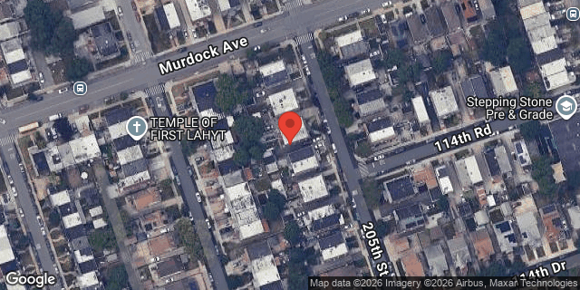 Aerial map of 114-14 205 STREET, Queens