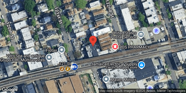 Aerial map of 121-09 JAMAICA AVENUE, Queens
