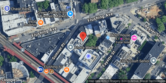 Aerial map of 20 SUMNER PLACE, Brooklyn