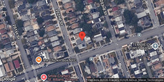 Aerial map of 113-39 202 STREET, Queens