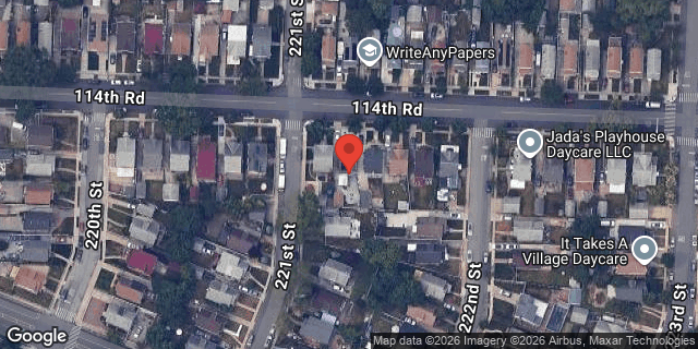 Aerial map of 221-06 114 ROAD, Queens