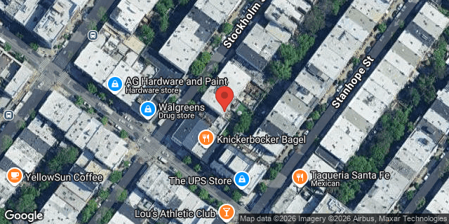 Aerial map of 220 STOCKHOLM STREET, Brooklyn