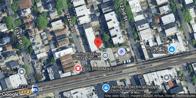 Aerial map of 86-41 122 STREET, Queens