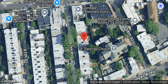 Aerial map of 72-21 67 PLACE, Queens