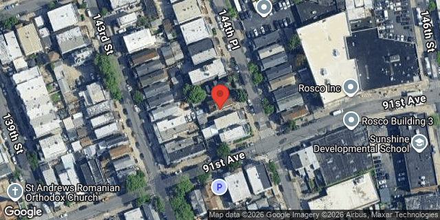 Aerial map of 90-40 144 PLACE, Queens