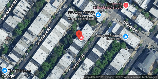 Aerial map of 253 HIMROD STREET, Brooklyn