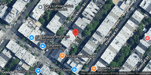 Aerial map of 226 STOCKHOLM STREET, Brooklyn