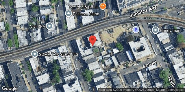 Aerial map of 126-10 JAMAICA AVENUE, Queens
