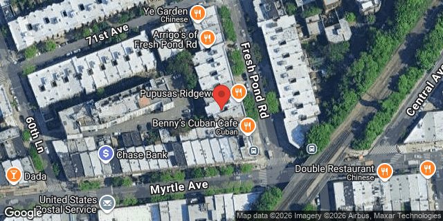 Aerial map of 71-20 FRESH POND ROAD, Queens