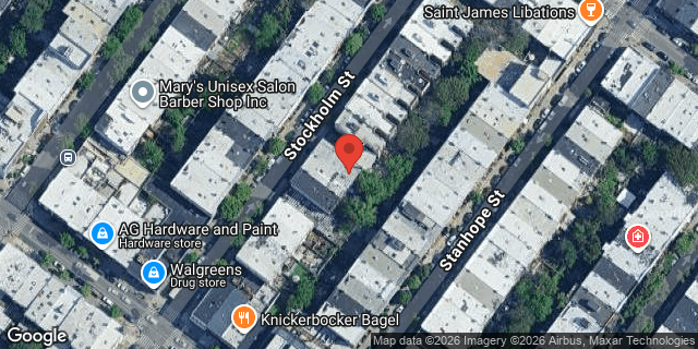 Aerial map of 234 STOCKHOLM STREET, Brooklyn