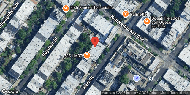 Aerial map of 793 HART STREET, Brooklyn