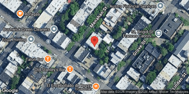 Aerial map of 350 MENAHAN STREET, Brooklyn