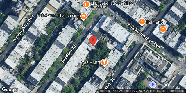 Aerial map of 244 SUYDAM STREET, Brooklyn