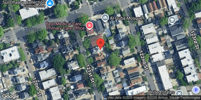 Aerial map of 86-15 121 STREET, Queens