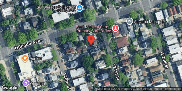Aerial map of 86-06 121 STREET, Queens