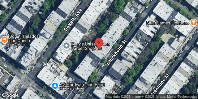 Aerial map of 245 STOCKHOLM STREET, Brooklyn