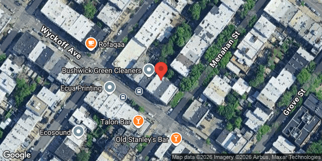 Aerial map of 257 WYCKOFF AVENUE, Brooklyn