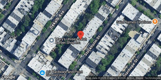 Aerial map of 247 STOCKHOLM STREET, Brooklyn