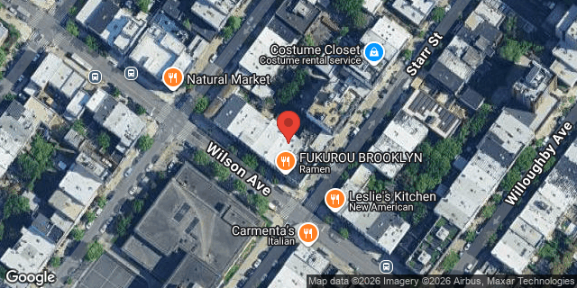 Aerial map of 103 WILSON AVENUE, Brooklyn