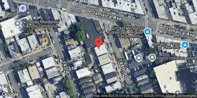 Aerial map of 90-14 144 PLACE, Queens
