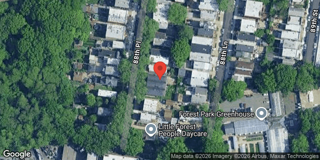 Aerial map of 82-81 88 PLACE, Queens