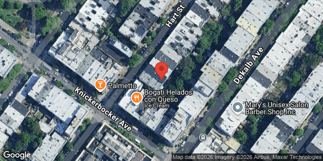 Aerial map of 828 HART STREET, Brooklyn