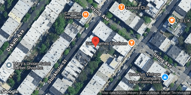 Aerial map of 254 STOCKHOLM STREET, Brooklyn