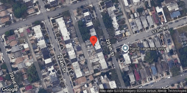 Aerial map of 113-22 205 STREET, Queens