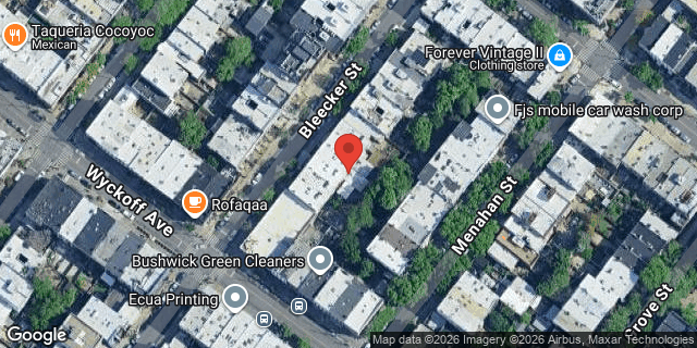 Aerial map of 380 BLEECKER STREET, Brooklyn