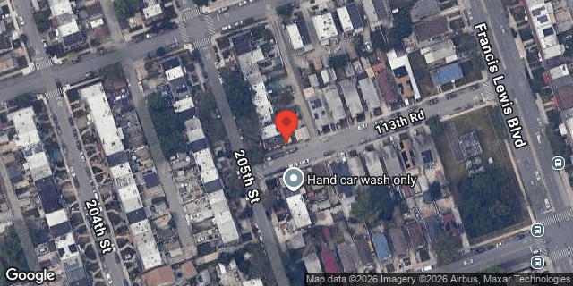 Aerial map of 113-21 205 STREET, Queens