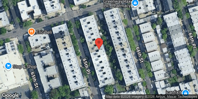 Aerial map of 71-15 65 PLACE, Queens