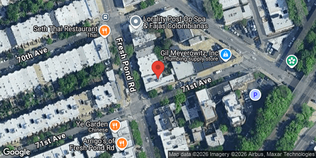 Aerial map of 70-17 FRESH POND ROAD, Queens